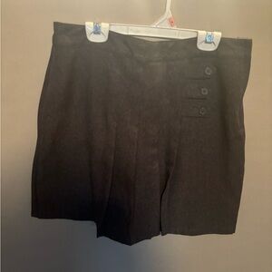 Girls Gray Pleated School Skort